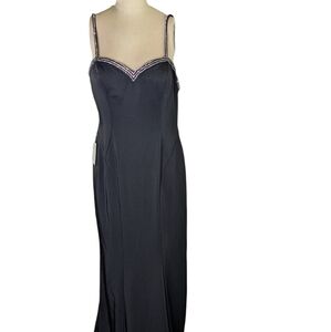 Glow Black Embellished Gown , Sz ,12  NWOT
